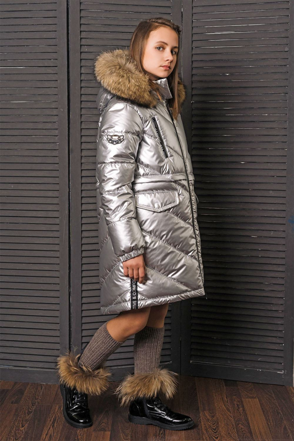 Пальто для девочки GnK ЗС-827 фото